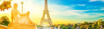 France Trip Packages / Eiffel Tower from Trocadero garden at autumn sunrise, Paris, France