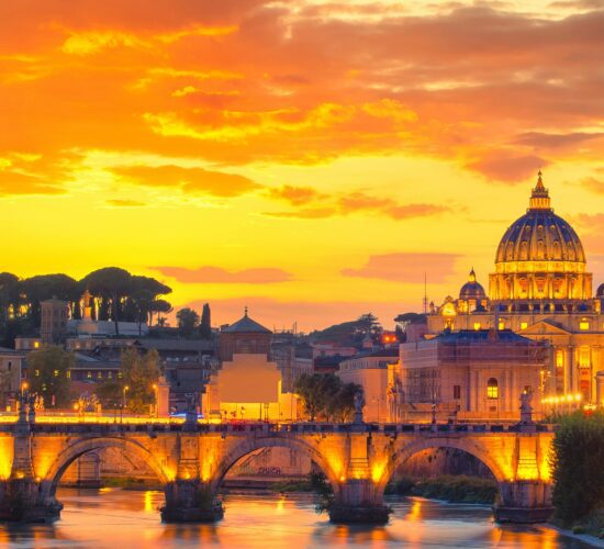 Italy Vacations 2025 / Wonderful view of St Peter Cathedral, Rome, Italy