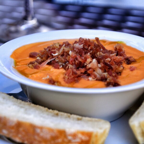 Typical salmorejo dish in Cordoba